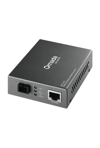 Media Convertor WDM 10/100 Mbps RJ45 - 100 Mbps Single-mode SC Bi-directional - TP-Link Omada MC112CS