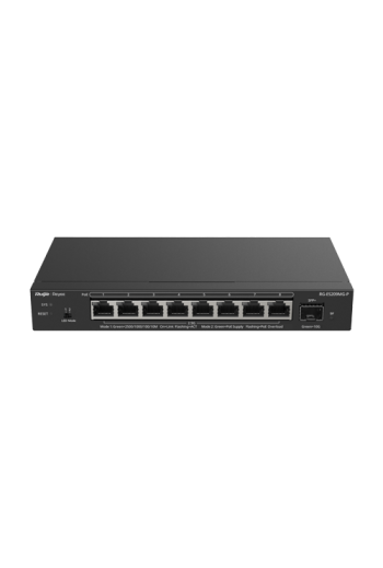 Switch 8 x RJ45 2.5G PoE, 1 x SFP+ 10G, Cloud Management - Ruijie Reyee RG-ES209MG-P