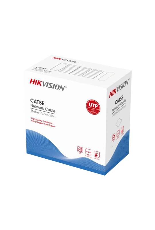 Cablu U/UTP cat5e 0.45mm, cupru integral, cutie 305 metri - HIKVISION DS-1LN5E-EU-C7