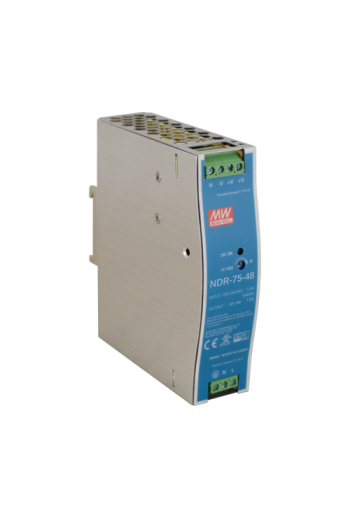 Sursa de alimentare in comutatie, 48V/1.6A, 76.8W, sina DIN - MEAN WELL NDR-75-48