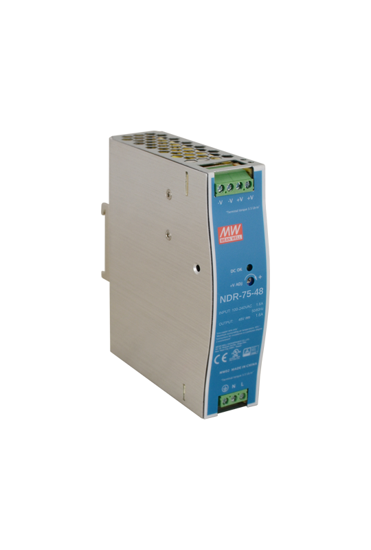 Sursa de alimentare in comutatie, 48V/1.6A, 76.8W, sina DIN - MEAN WELL NDR-75-48