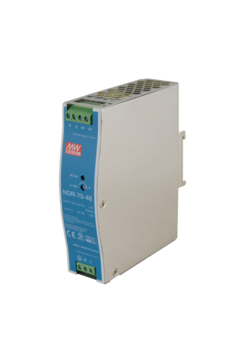 Sursa de alimentare in comutatie, 48V/1.6A, 76.8W, sina DIN - MEAN WELL NDR-75-48