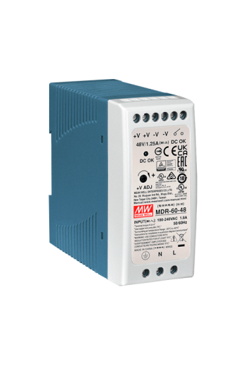 Sursa de alimentare in comutatie, 48V/1.25A, 60W, sina DIN - MEAN WELL MDR-60-48