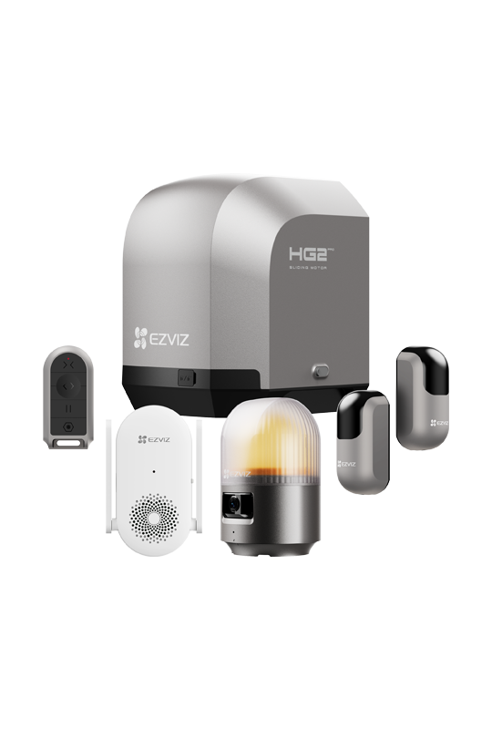 Kit automatizare poarta culisanta 600Kg/8m, Wi-Fi, camera rezolutie 2K, alarma, sirena - EZVIZ CS-HG2-R100-60HC(Pro)