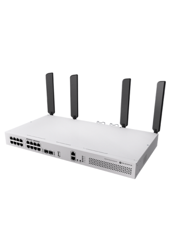 Switch L3, Wi-Fi 6 Dual-Band, 8 x RJ45 1G PoE, 8 x RJ45 1G, 2 x SFP+ 10G, 2 x AC, 1U - MikroTik CRS418-8P-8G-2S+5axQ2axQ-RM
