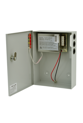Sursa de alimentare 12V, 5A, back-up in cabinet metalic SDC-12-5B