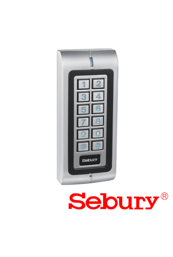Cititor/Controler stand-alone cu tastatura si cititor card, antivandal - SEBURY SEB-W1-B