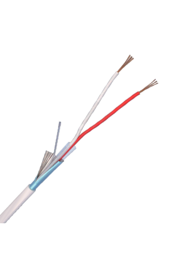 Cablu de alarma 2 fire ecranate, cupru integral, 100m 2CUEF