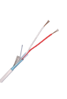 Cablu de alarma 2 fire ecranate, cupru integral, 100m 2CUEF