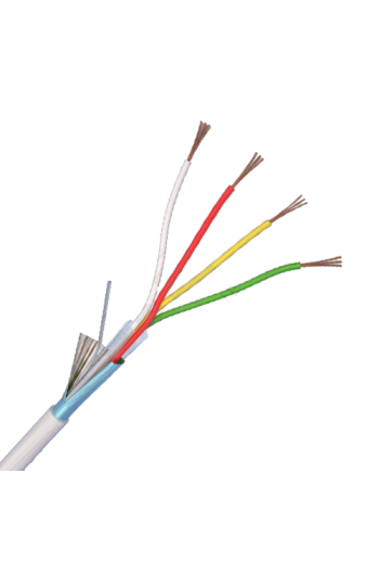 Cablu de alarma 4 fire ecranate, cupru integral, 100m 4CUEF