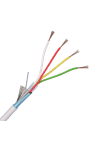 Cablu de alarma 4 fire ecranate, cupru integral, 100m 4CUEF