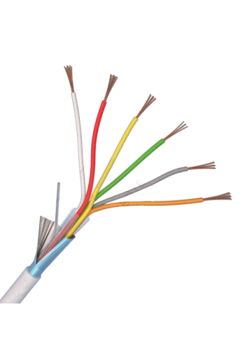 Cablu de alarma 6 fire ecranate, cupru integral, 100m 6CUEF