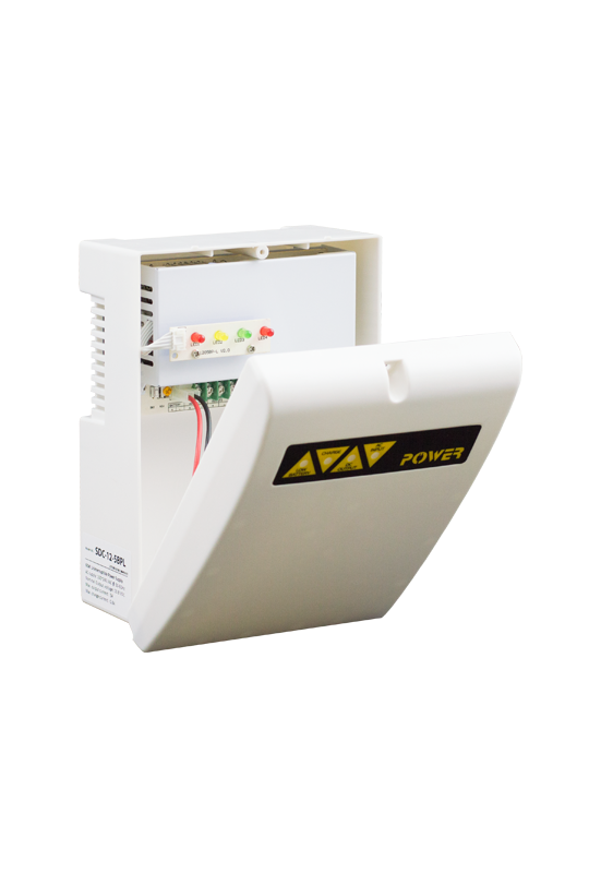 Sursa de alimentare 12V/5A, back-up in cabinet de plastic SDC-12-5BPL