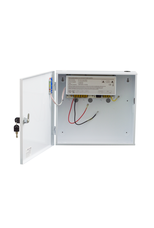 Sursa de alimentare 12V/10A, back-up in cabinet metalic SDC-12-10B