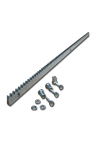 Cremaliera metalica zincata 30x12 mm - lungime 1M CRM4