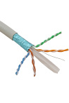 Cablu FTP, cat 6, CUPRU 100%, manta LSZH 305m  - ELAN ELN-FTP-6-CU