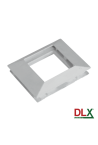 Rama alba simpla pentru aparataj 45x45 mm (2 module) - DLX DLX-102-11