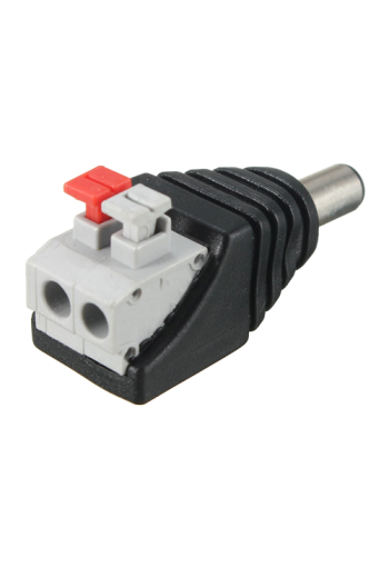 Conector de alimentare tata, 12V, cu terminal rapid SDC-KAT