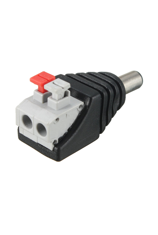 Conector de alimentare tata, 12V, cu terminal rapid SDC-KAT