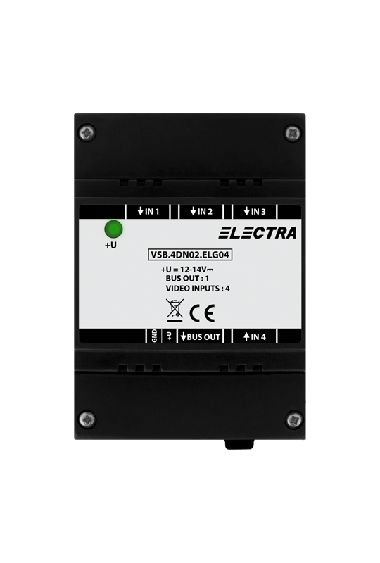 Doza selectie video, 4 intrari video SMART - ELECTRA VSB.4DN02.ELG04
