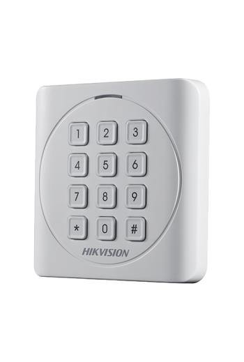 Cititor de proximitate RFID MIFARE 13.56Mhz cu tastatura integrata -HIKVISION DS-K1801MK