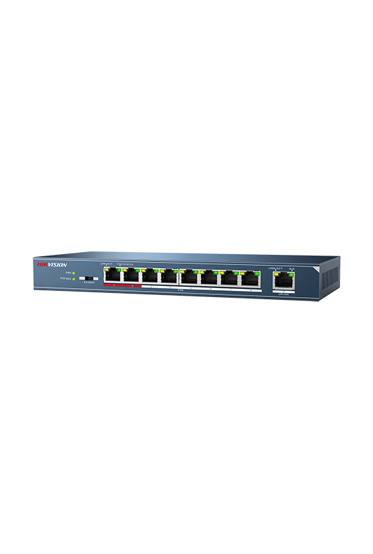 Switch 8 porturi PoE, 1 port uplink- HIKVISION DS-3E0109P-E-M