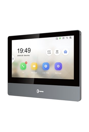 Monitor videointerfon TCP/IP Wireless, Touch Screen IPS-TFT LCD 7inch - HIKVISION DS-KH8350-WTE1
