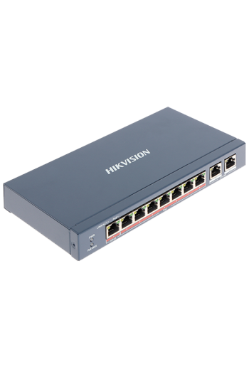 Switch 8 porturi PoE+, 2 porturi uplink - HIKVISION DS-3E0310HP-E
