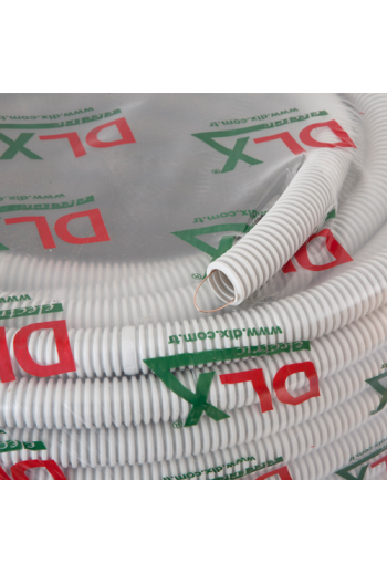 Tub flexibil (copex) D16, Halogen free, ignifug, cu fir tragere, rola 100 metri - DLX CRP-869-16