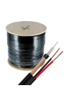 Cablu coaxial RG59 + alimentare 2x0.75, 305m, negru TSY-RG59+2X0.75-B