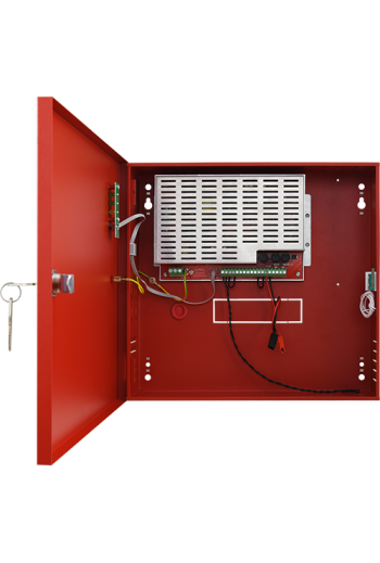 Sursa de alimentare EN 54-4, 27.6V/4.6A, cutie metalica cu loc acumulatori 2x7Ah/12V - PULSAR EN54C-5A7