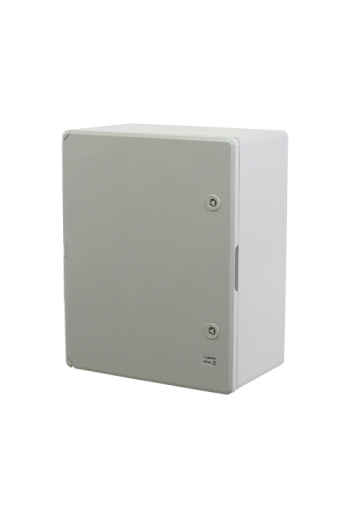 Cutie distributie IP65 din ABS gri, usa mata, placa metalica, 400x500x240 mm PP3007