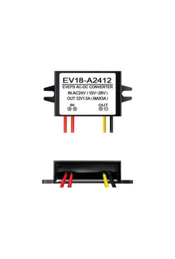 Convertor tensiune 14-28VAC la 12VDC, 1.5A EV18-A2412