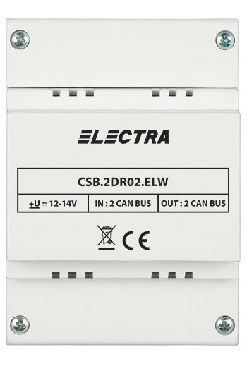 Doza de separatie CAN, 2 intrari si 2 iesiri REZIDENTIAL - ELECTRA CSB.2DR02.ELW0R