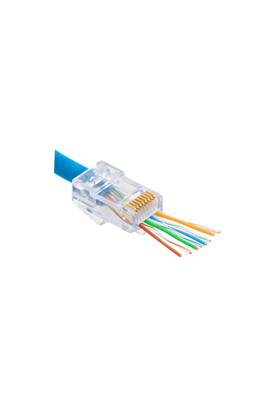 Mufa RJ-45 UTP Cat.6 EZ Passthrough (100 buc) RJ45-CAT6-EZ