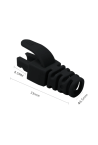 Manson protectie mufa RJ45, negru (100buc) RJ45-CAP-BK