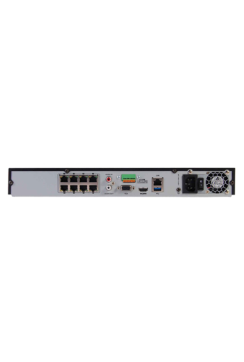 NVR 4K AcuSense 8 canale 12MP, 8 porturi PoE - HIKVISION DS-7608NXI-I2-8P-S