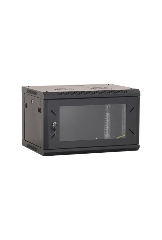 Rack perete 6U 19' 600x450, capacitate incarcare 80 Kg, negru - ASYTECH Networking ASY-6U-6045W
