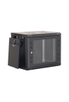 Rack perete 9U 19'' 600x450, capacitate incarcare 80 Kg, negru - ASYTECH Networking ASY-9U-6045W