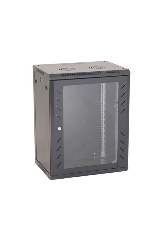 Rack perete 15U 19' 600x600, capacitate incarcare 80 Kg, negru - ASYTECH Networking ASY-15U-6060W