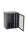 Rack perete 18U 19' 600x450, capacitate incarcare 80 Kg, negru - ASYTECH Networking ASY-18U-6045W