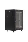 Rack podea 18U 19' 600x600, capacitate incarcare 500 Kg, negru - ASYTECH Networking ASY-18U-6060E