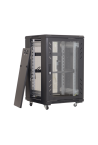 Rack podea 22U 19' 600x600, capacitate incarcare 500 Kg, negru - ASYTECH Networking ASY-22U-6060E