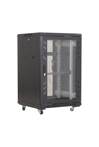 Rack podea 22U 19'' 600x800, capacitate incarcare 500 Kg, negru - ASYTECH Networking ASY-22U-6080E