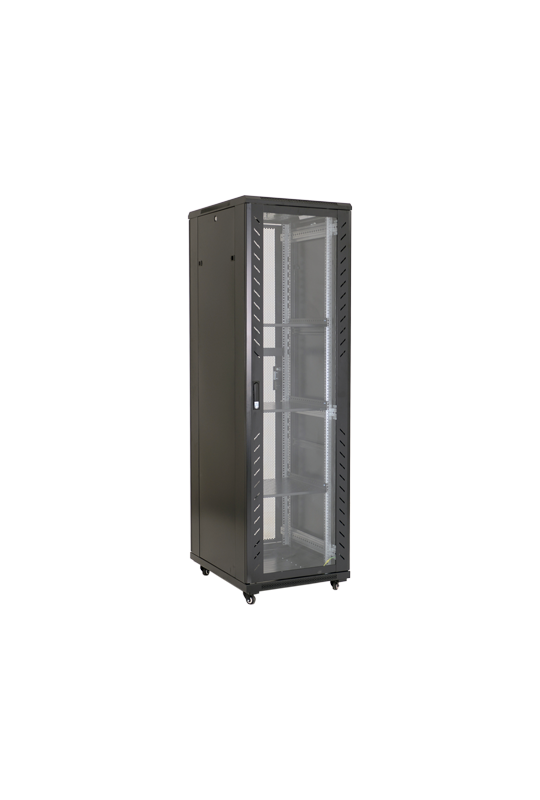 Rack podea 32U 19' 600x800, capacitate incarcare 500 Kg, negru - ASYTECH Networking ASY-32U-6080E