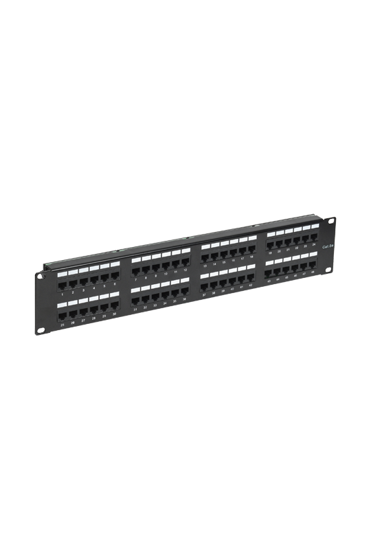Patch Panel 2U, UTP cat5e, 48 porturi RJ45 - ASYTECH Networking ASY-PP-UTP5E-48