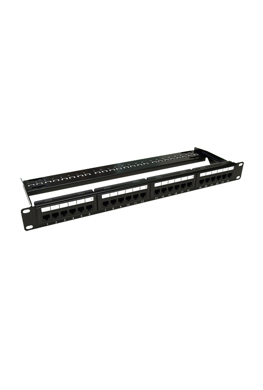 Patch Panel 1U, UTP cat6, 24 porturi RJ45 - ASYTECH Networking ASY-PP-UTP6-24