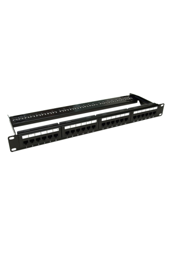 Patch Panel 1U, UTP cat6A, 24 porturi RJ45 - ASYTECH Networking ASY-PP-UTP6A-24