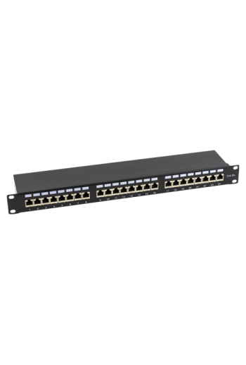 Patch Panel 1U, FTP cat6A, 24 porturi RJ45 - ASYTECH Networking ASY-PP-FTP6A-24
