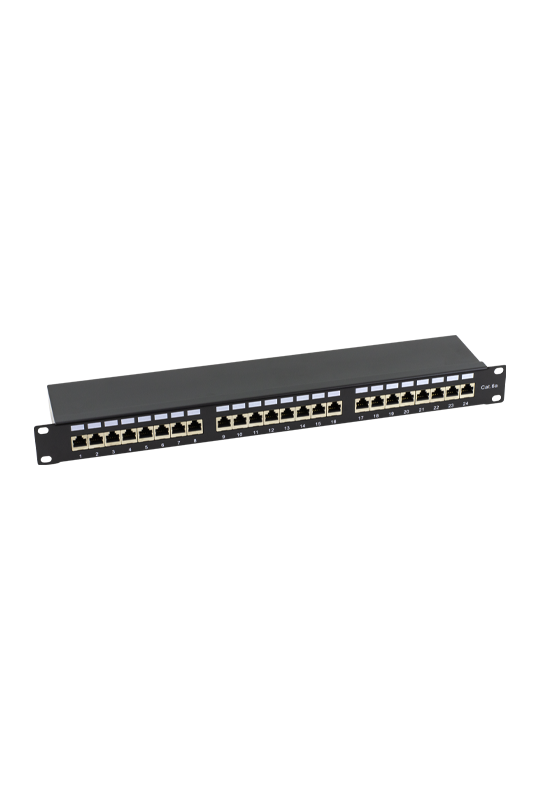 Patch Panel 1U, FTP cat6A, 24 porturi RJ45 - ASYTECH Networking ASY-PP-FTP6A-24